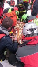 Rescue operations at hotel Rigopiano which was hit by an avalanche in Farindola (Pescara), Abruzzo region, Italy, 20 January 2017. ANSA / stringer